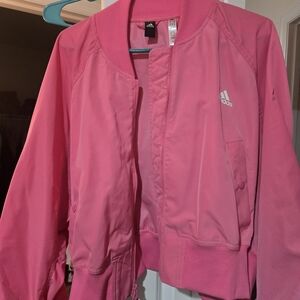 Adidas Women's Pink Bomber Jacket